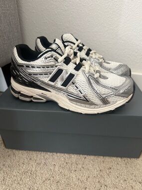 New Balance 1906r Silver White Black Running Sneakers